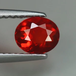 0,46 Cts_Extreme Great Fire_100 % natural ópalo de fuego rojo mexicano sin tratar - Imagen 1 de 3