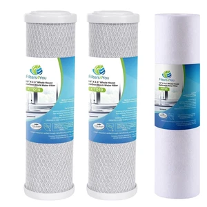 Confezione da 2 pezzi di ricambio per filtro granulare ai carboni attivi WaterPur CCI-10-CLW - Un - Foto 1 di 7