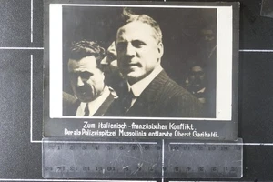 Pressefoto Oberst Garibaldi Spion Polizei Mussolini 15 x 10 Italien ca. 1930 - Bild 1 von 2