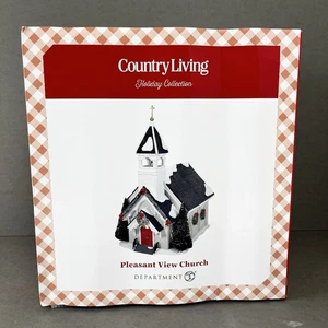 New Department 56 Pleasant View Church #607761 Country Living Holiday Collection - Picture 1 of 9