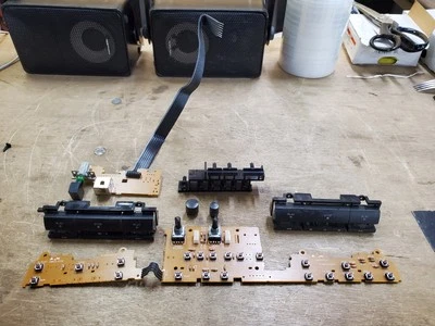 Technics RS-TR262 Doble Cassette Cubierta Botón Perilla Interruptor de Alimentación Placa Controles Foto 1 de 4