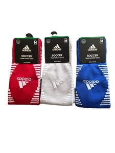 3 neue Paar Adidas Fußball Socken Größe M 5-8,5 W 5-9,5 - Bild 1 von 4