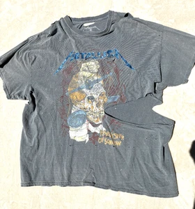 VINTAGE METALLICA TOUR 1988 Harvester of Sorrow TShirt Gr. S/M grau distressed - Bild 1 von 8