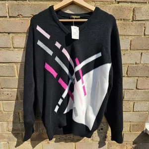 Vintage Auchterlonies of St Andrews Cashmere Golf Sweater Jumper BNWT £175 XL - Picture 1 of 7