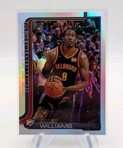 Jalen Williams 2025-26 Topps Flagship Basketball Rainbow Foil SP #116 Thunder - Picture 1 of 2