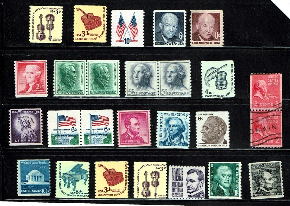 1954- U.S  Classic COIL-ARAMA MIXED LOT OF 26  Sc#1054-  M/ NH/OG/Used - Image 1 of 1