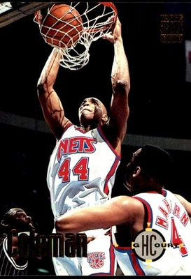 Derrick Coleman 1993-94 Stadium Club #170 Nets NBA LEIA FRETE GRÁTIS AutographDen - Imagem 1 de 2