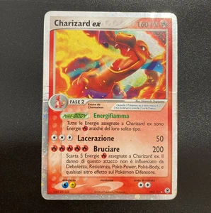 Pokemon Karte Charizard Ex Holo 105/112 EX RotFeuer Und GrünBlatt ITA Gebraucht - Bild 1 von 6