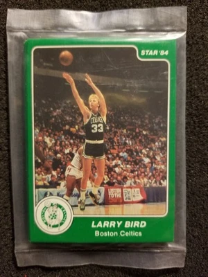 1983-84 Star Boston Celtics equipo conjunto bolsa sellada (tarjeta Larry Bird # 26) Foto 1 de 2
