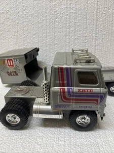 Vintage ERTL Nascar Race Team 1979 Transtar Semi Truck & Trailer - Picture 1 of 17