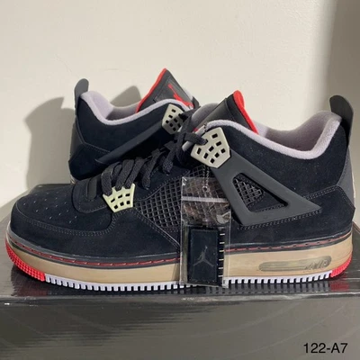 Size 12.5 - Nike Air Jordan Fusion 4 Bred 2009 Sneakers 364342-061 Ship Fast! - Image 1 of 4