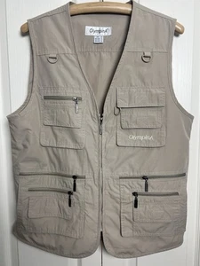 OlympinA Tactical Utility Weste Angeln Herren klein beige durchgehender Reißverschluss 10 Taschen - Bild 1 von 22
