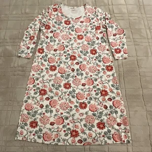 Lands' End Tshirt Kleid Damen Langarm Blumen Freizeit Freizeitkleidung Klassiker - Bild 1 von 14