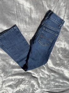The Childrens Place Dark Blue Denim Straight Jean Size 7 Slim Adjustable Waist - Picture 1 of 14