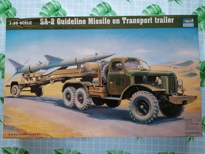 TRUMPETER 1/35 SA-2 GUIDELINE MISSILE ON TRANSPORT TRAILER ITEM N°00204 - Immagine 1 di 4