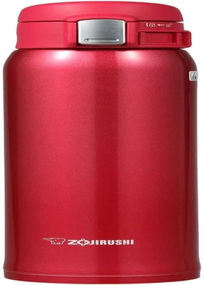 Taza de acero inoxidable Zojirushi SM-SA60RW, 20 onzas, rojo transparente Foto 1 de 4