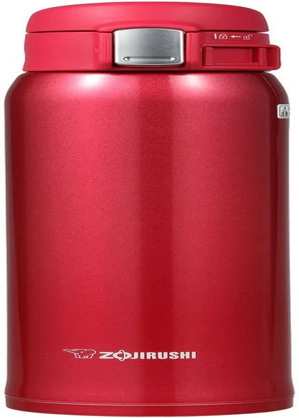 Taza de acero inoxidable Zojirushi SM-SA60RW, 20 onzas, rojo transparente Foto 1 de 4