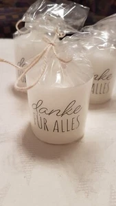 Stumpenkerze mit Spruch 6×8cm - Bild 1 von 1