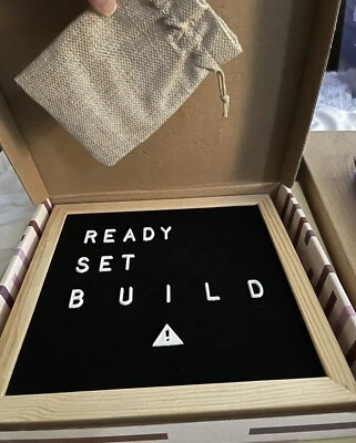 XO, Sienna Felt Message Board 189 Letters etc, 11.2" x 10.4 - Image 1 of 4