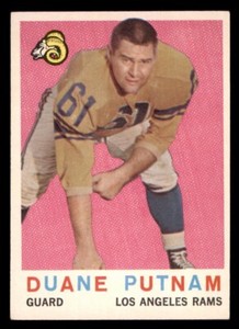 1959 Topps Football #67 Duane Putnam EX *d2