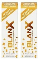 Original 2 x Blanx Intensive Stain Removal Toothpaste Smokers Nicotine Killer