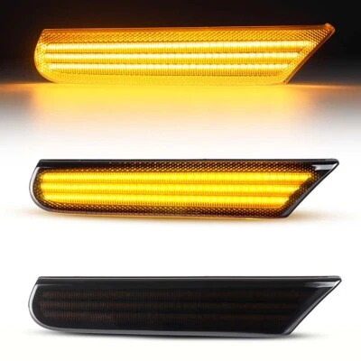 For 97-04 Porsche Boxster 986 / -05 911 996 LED Side Marker Light Lamp Smoke Set Foto 1 de 4