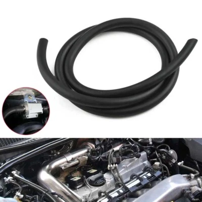 3.28ft Length 1/4"ID (6mm) Black Vacuum Silicone Hose Racing Line Pipe Tube - Image 1 of 4
