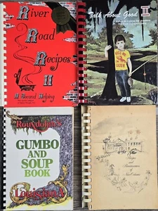 Louisiana Cookbook Lot Of 4- River Road Recipes 2, Gumbo & Soup Book, Talk... - Picture 1 of 12