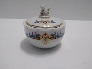 Vintage Elizabeth Arden 80er Porzellan Japan Chinoiserie Foo Hund Löwe Kerzenhalter - Bild 1 von 7