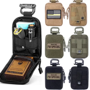 Tactical MOLLE Pouch MultiPurpose Compact Belt Waist Bag Small Utility EDC Pouch - Picture 1 of 28