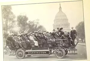 Antique Washington DC Art Prints 1910 Touring Washington Automobiles Originals - Picture 1 of 18