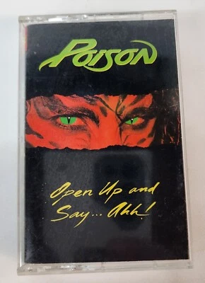 Poison Open Up And Say Ahh Cassette Tape 1988 Capitol C4-48493 - Image 1 of 2