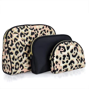 3 Pc Cosmetic Bag Set, Purse Size Makeup Bag for Women, Toiletry Travel Bag - Picture 1 of 6