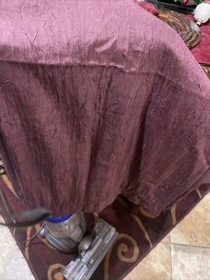 Par de paneles de cortina superior poste ciruela CROSCILL Parfait = 2 paneles 42" x 84" sedoso Foto 1 de 4