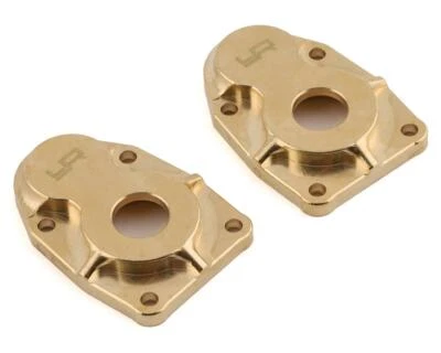 Yeah Racing Axial SCX10 III/Capra Brass Portal Covers (2) [YEA-AXCP-003] - Image 1 of 2