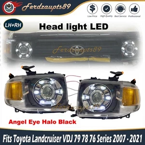 Angel Eye LED DRL Head Lights Fits Landcruiser VDJ79 70/76/78/79 Series 2007+ - Picture 1 of 7
