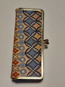 Vintage Terry Queen patentiertes Snap shut Eye Glasetui Metallrand.  SCHWER ZU FINDEN - Bild 1 von 5