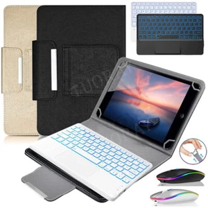 Backlit Touchpad Keyboard Case Mouse For Lenovo Tab M11 11 2024/M10 P11 Plus Pro - Picture 1 of 41