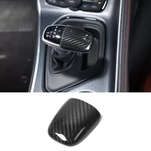 Real Fibra de Carbono Gear Shift Knob Trim para Dodge Challenger / Charger 15+ Durango - Imagen 1 de 9