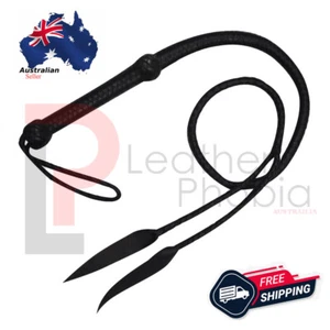 Genuine CowHide Bullwhip 4 Feet Long Handmade Dragon Tail 12 Plaits Bull Whips - Bild 1 von 8