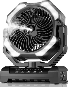 Ventilador portátil con nebulizador 250ml, recargable 24000mAh - Picture 1 of 12