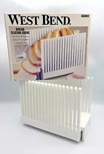 West Bend Collapsible Folding Bread Slicing Guide 6600X w Box Manual 1-2 lb Loaf - Picture 1 of 11