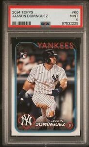 2024 Topps #60 Jasson Dominguez Rookie New York Yankees RC PSA 9 (QTY)