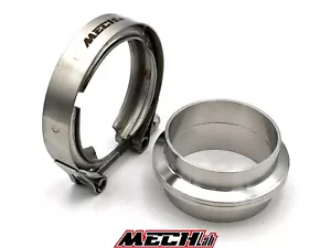 FLANGIA SCARICO V-band 63mm 2.5" ACCIAIO inox downpipe vband fascetta magnaflow - Foto 1 di 6