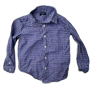 Andy & Evan Toddler Boy's Size 5 Long Sleeve Button Up Plaid Shirt Top - Picture 1 of 8