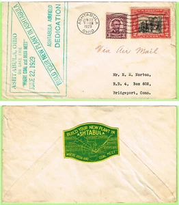 B162 Flughafenweihung 22. Juni 1929 Ashtabula OH - Bild 1 von 1