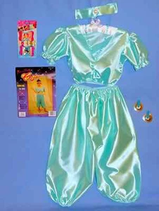Arabian Princess Genie Jasmine costume girls 8-10;12-14-finger cymbals necklace - Picture 1 of 12