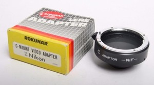 Rokunar Camera Adapter C-mount for Nikon  C-Mount Video Adapter