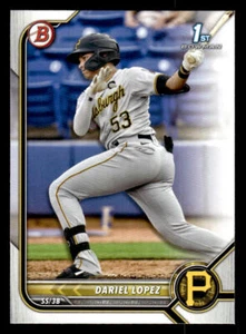 2022 Bowman #BP-56 Dariel Lopez Prospects Card Pittsburgh Pirates - Picture 1 of 2