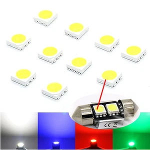 10X 50X 100X Stück 3- Chip SMD LED 5050 Chip kalt HIGHPOWER - weiße SMD PLCC6 - Picture 1 of 1